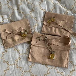 Judith Ripka Crystal, Sapphire and Sterling Set